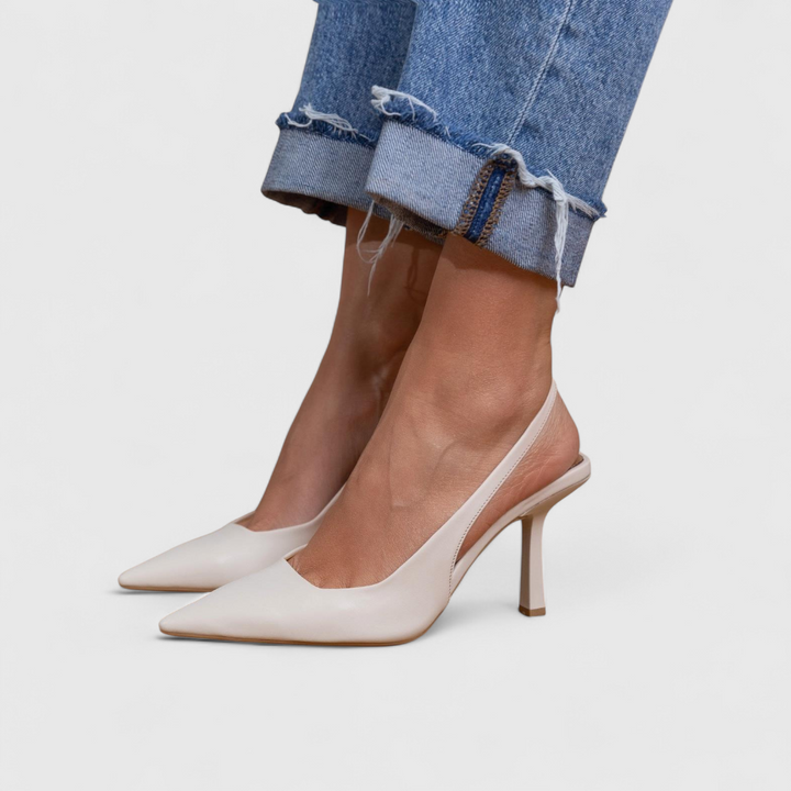 Heels For Women | Pointed Toe Slingback Stiletto Suede
