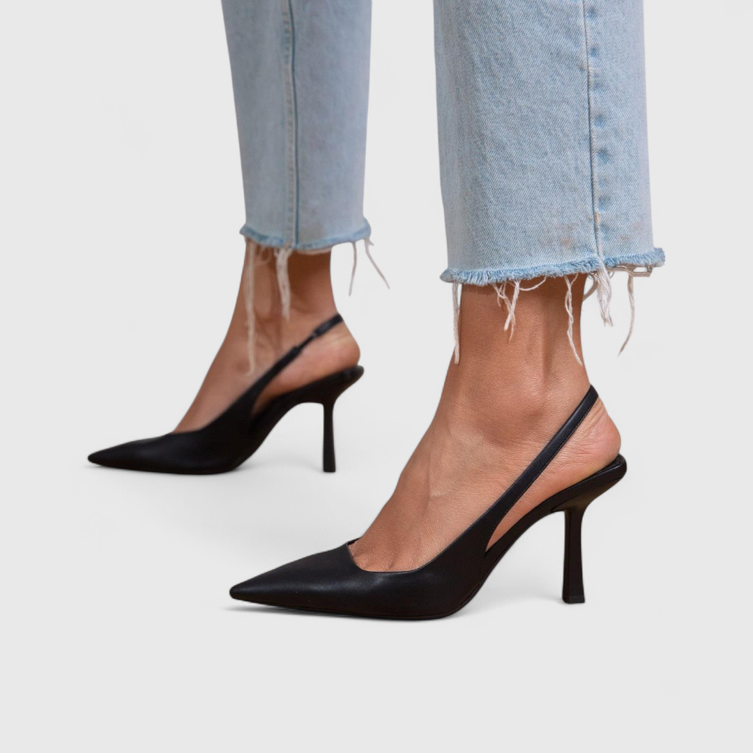 Heels For Women | Pointed Toe Slingback Stiletto Suede