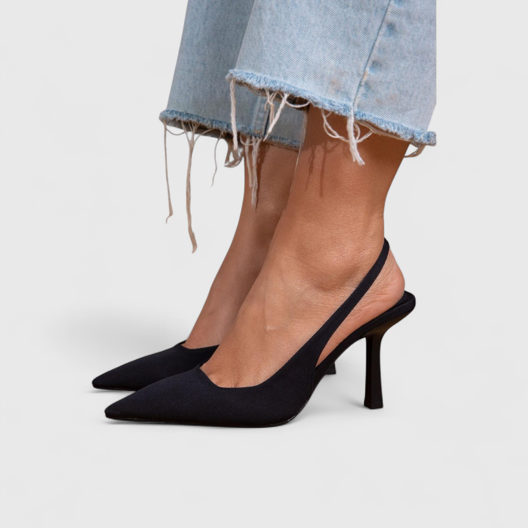 Heels For Women | Pointed Toe Slingback Stiletto Suede