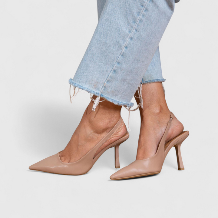 Heels For Women | Pointed Toe Slingback Stiletto Suede