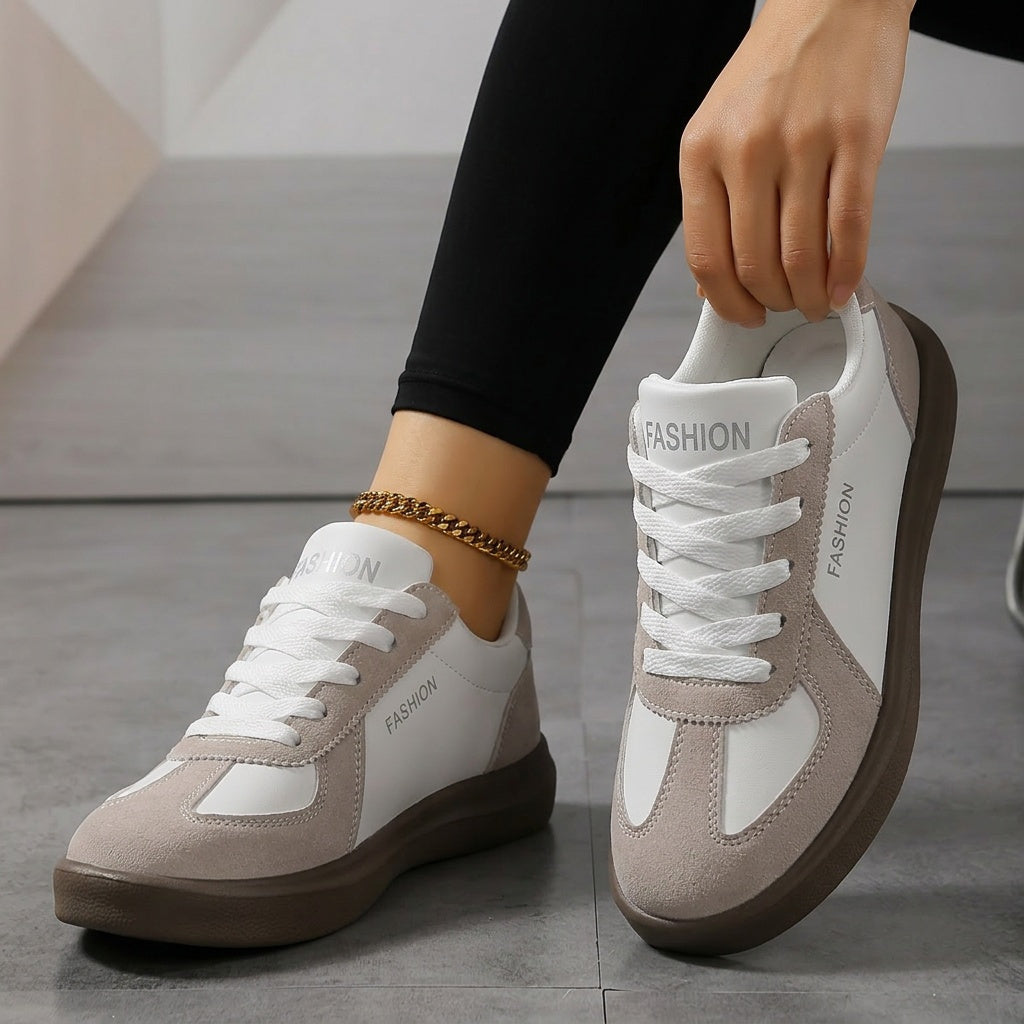 Comfortable Sneakers For Women | Low Top Lace Up Cushioned Sole
