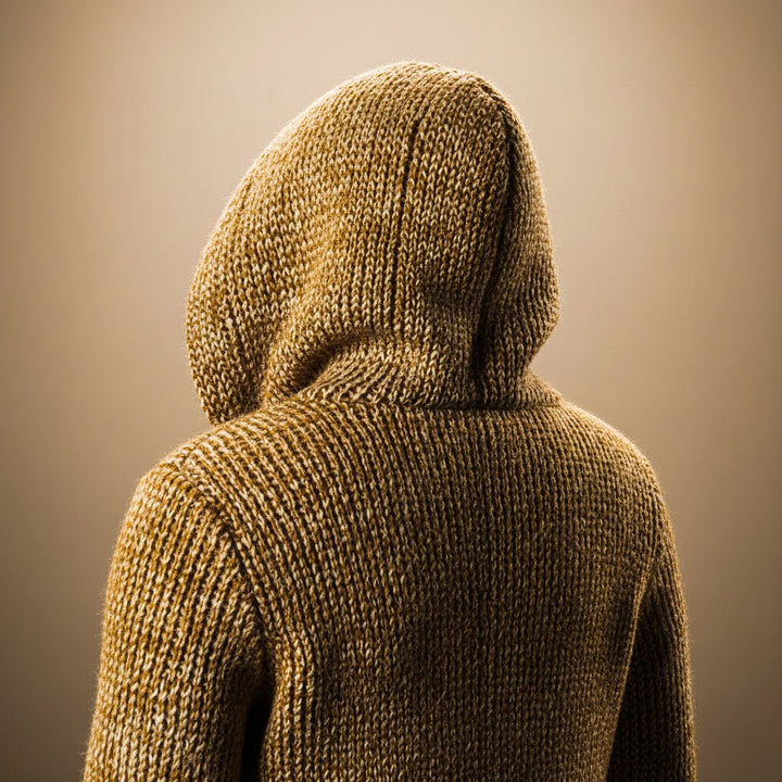 Adrian Wool Knit Hooded Cardigan - York Miller