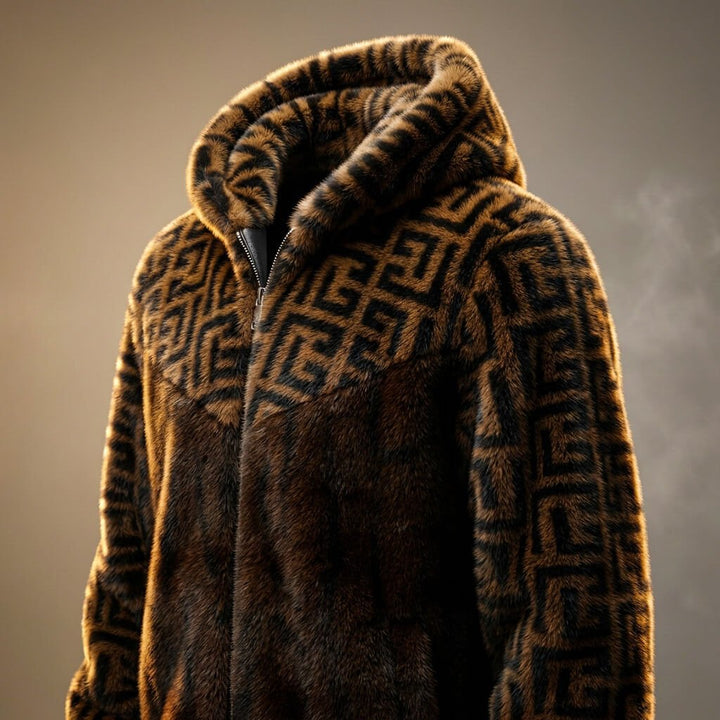 Sterling Prestige Hooded Fur Jacket - York Miller