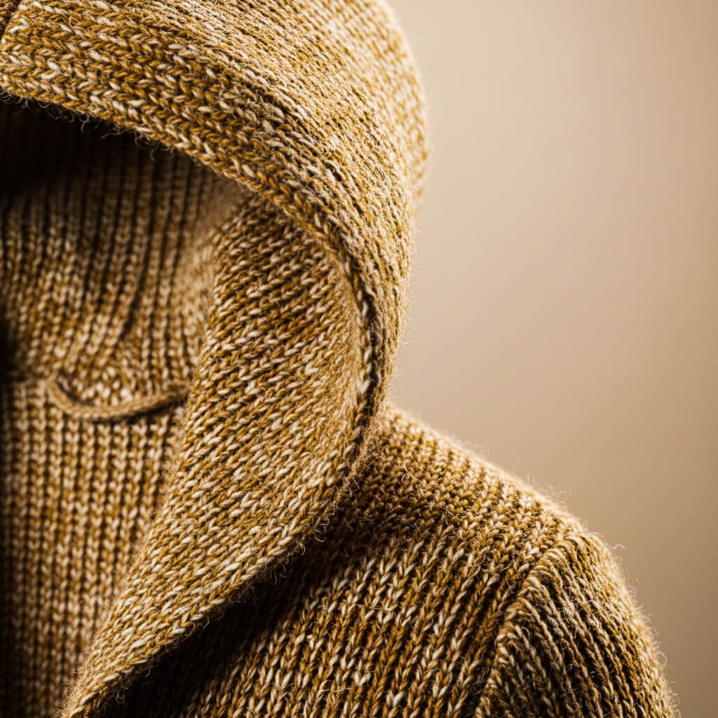 Adrian Wool Knit Hooded Cardigan - York Miller