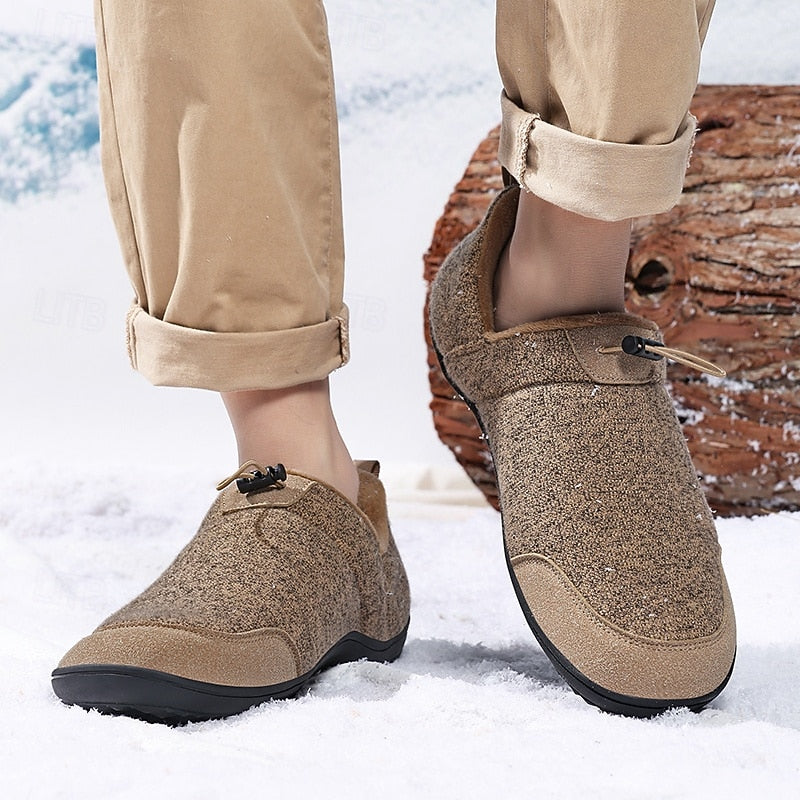 Men's Casual Shoe | Slip-On Knit Drawstring Non-Slip Sole
