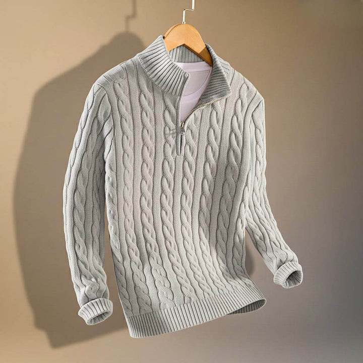 Henry Prestige Cable Knit Sweater - York Miller