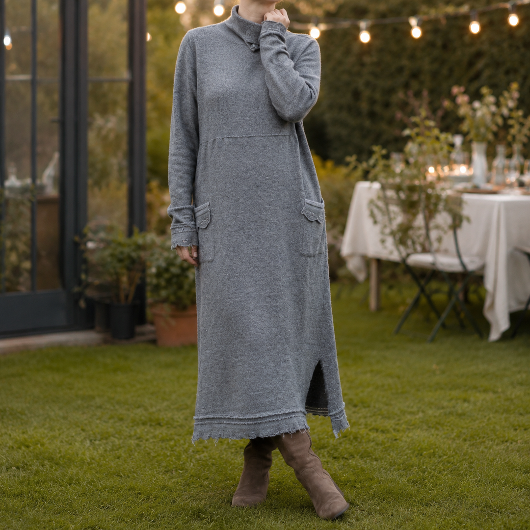 Lucille Relaxed Maxi Dress - Gray