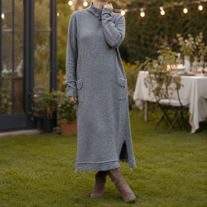 Lucille Relaxed Maxi Dress - Gray