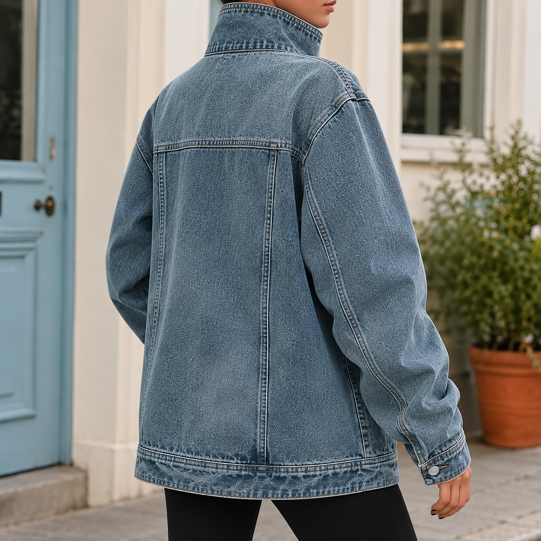 Francesca Asymmetric Jacket - Lead Alternate View