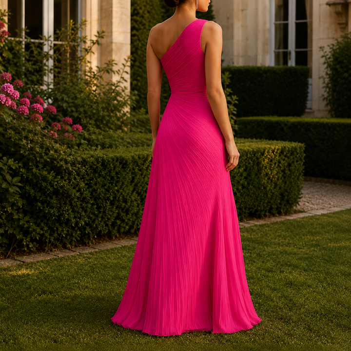 Leonie-Mae One-Shoulder Dress - Lead Alternate View