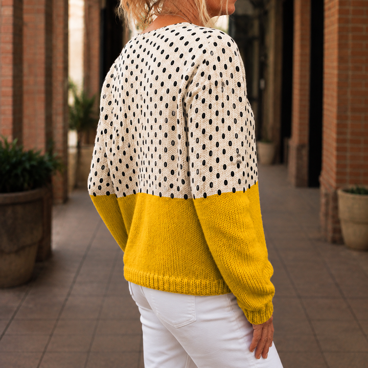 Giselle Colorblock Cardigan - Lead Alternate View