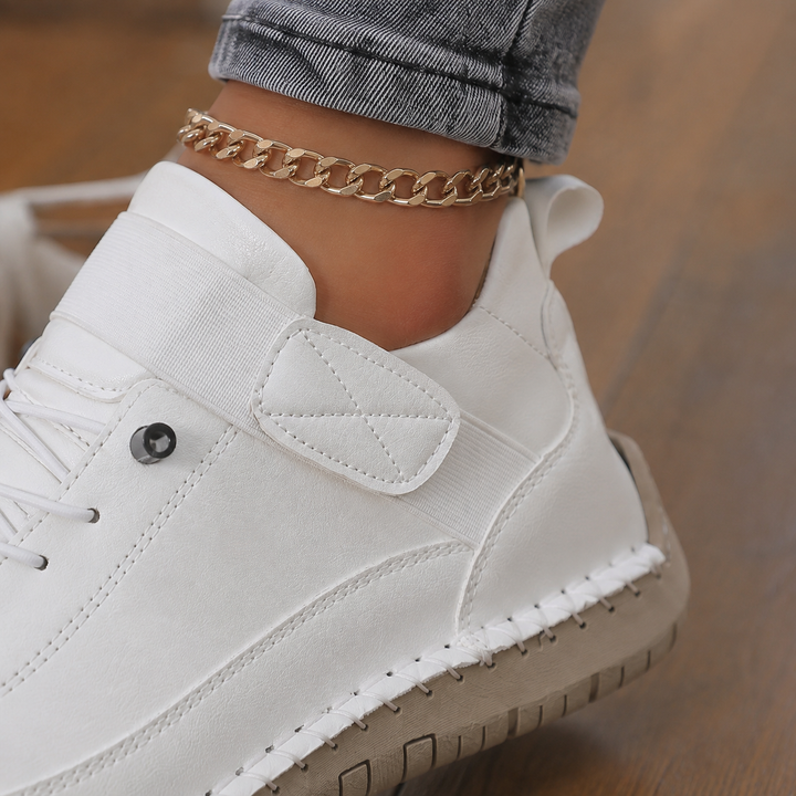 Ravello Elastic Lace Sneakers - Lead Product Detail