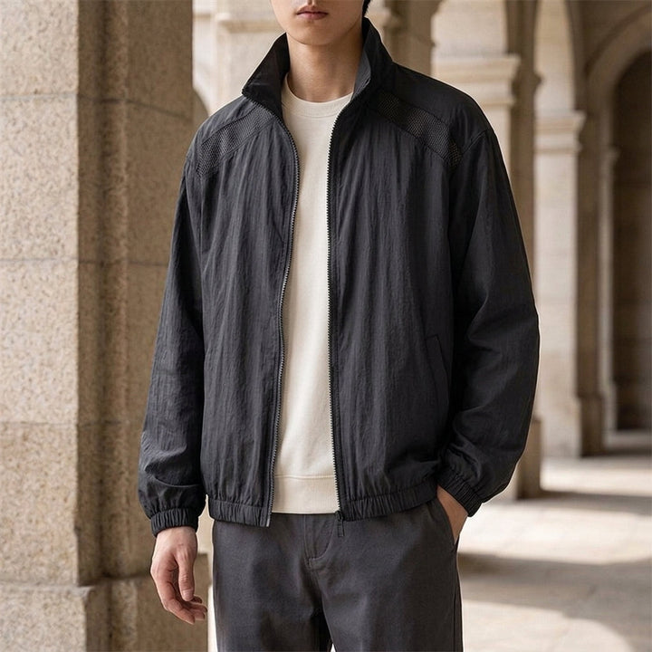 Valencia Mesh Panel Jacket - Black