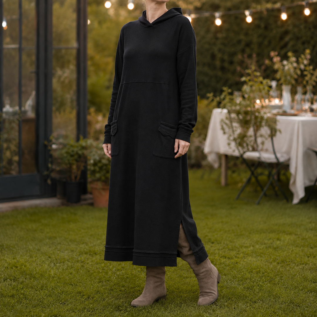 Lucille Relaxed Maxi Dress - Black