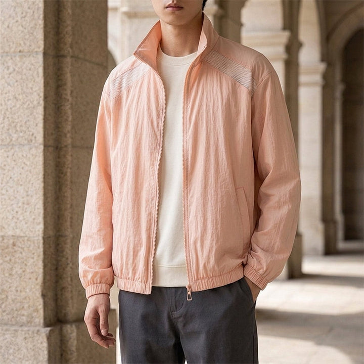 Valencia Mesh Panel Jacket - Pink