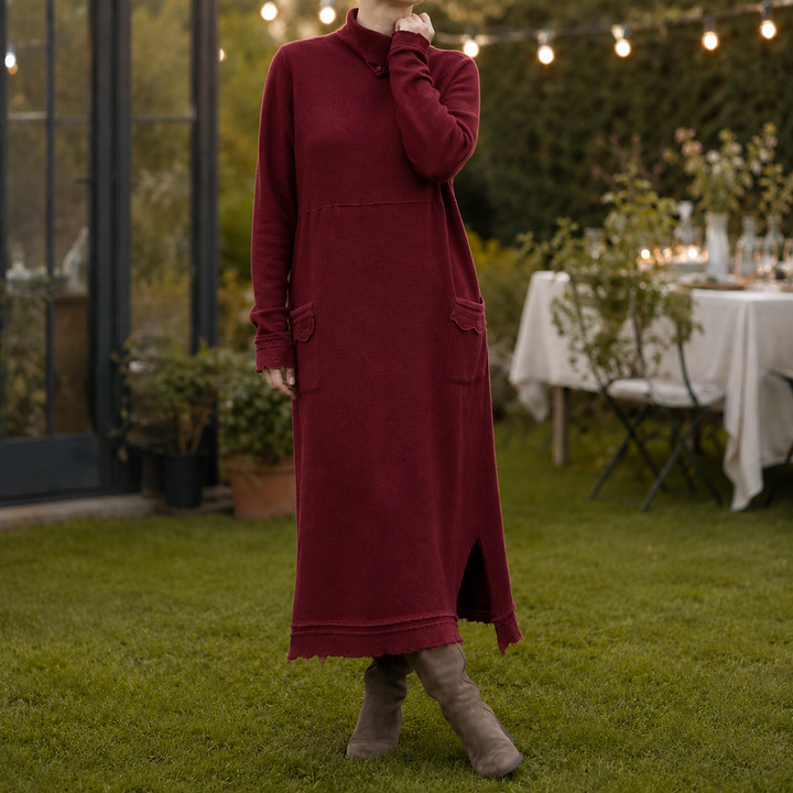 Lucille Relaxed Maxi Dress - Red
