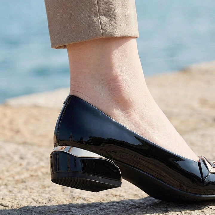 Sienna Pointed Block Heels - Lead Product Detail