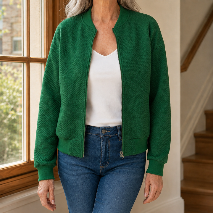 Estella Textured Jacket - Green