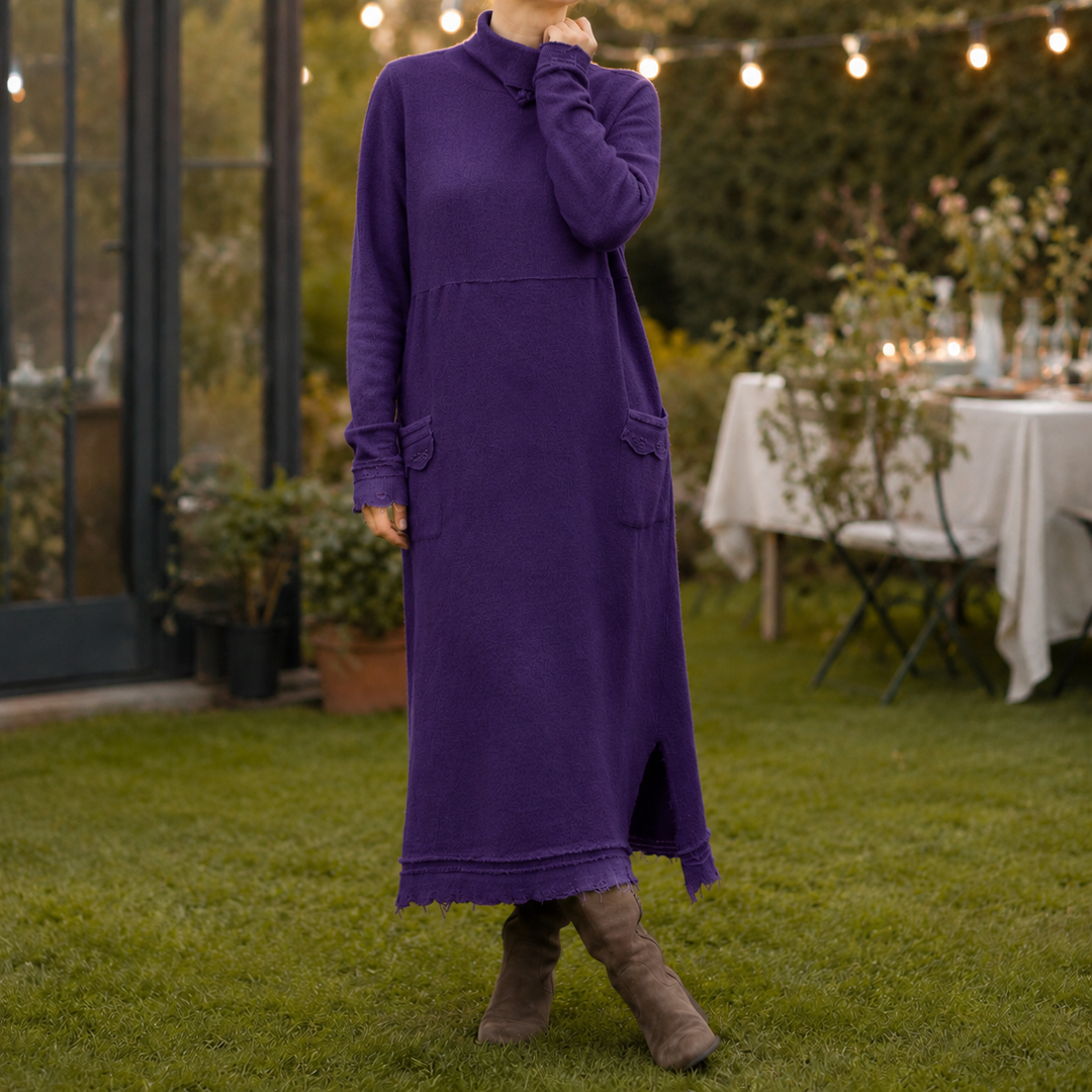 Lucille Relaxed Maxi Dress - Purple