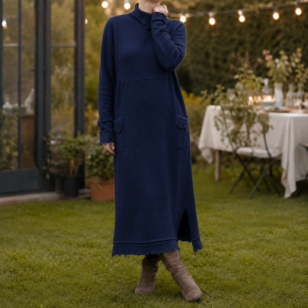 Lucille Relaxed Maxi Dress - Blue