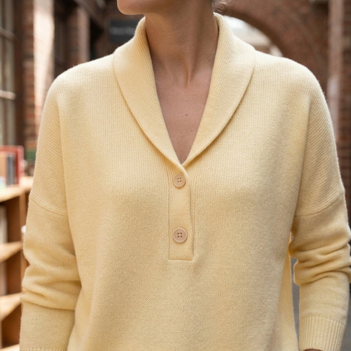 Livia Shawl Collar Sweater - Lead Product Detail