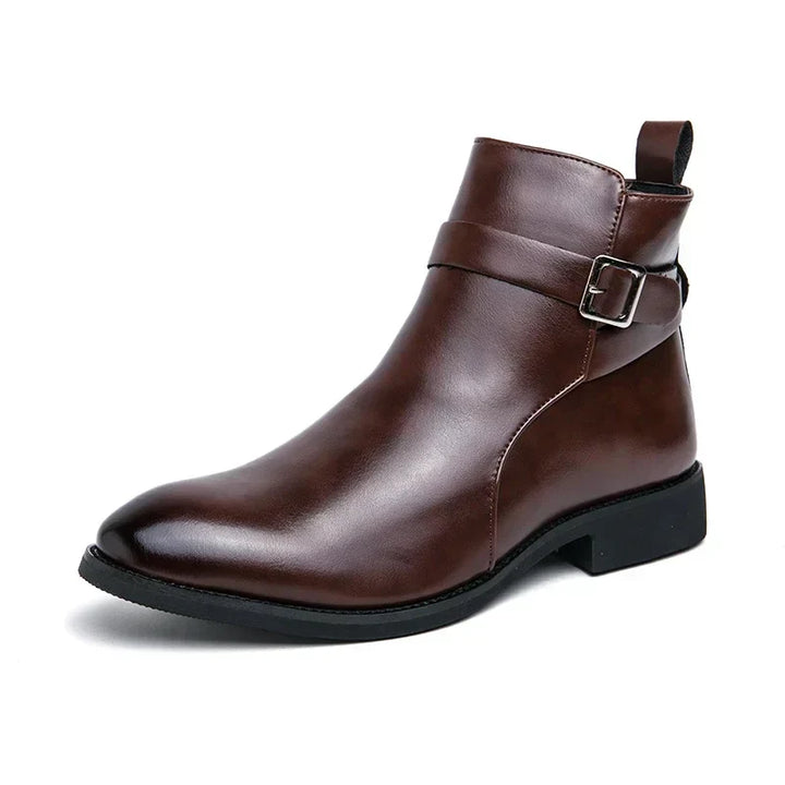 mens-dress-synthetic-ankle-boots-with-side-zipper-and-buckle-strap-11