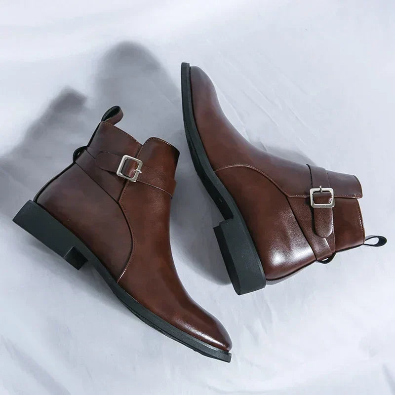 mens-dress-synthetic-ankle-boots-with-side-zipper-and-buckle-strap-12