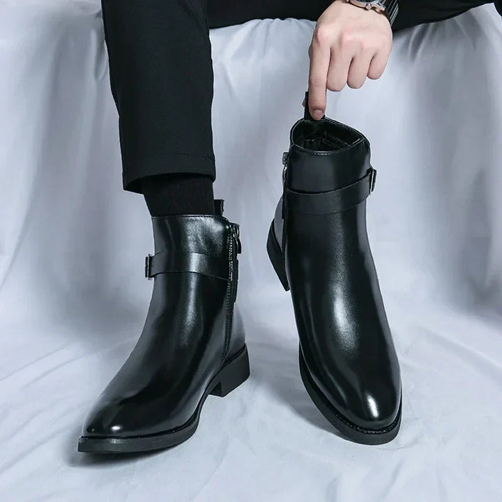 mens-dress-synthetic-ankle-boots-with-side-zipper-and-buckle-strap-13
