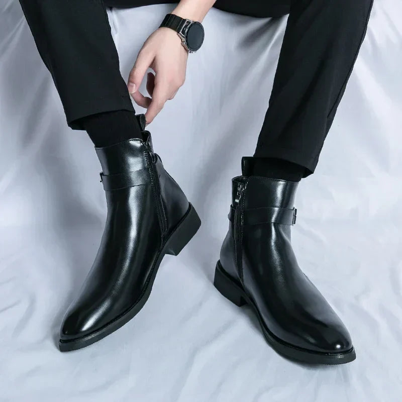 mens-dress-synthetic-ankle-boots-with-side-zipper-and-buckle-strap-14