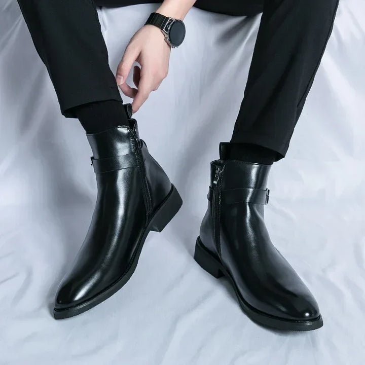 mens-dress-synthetic-ankle-boots-with-side-zipper-and-buckle-strap-14