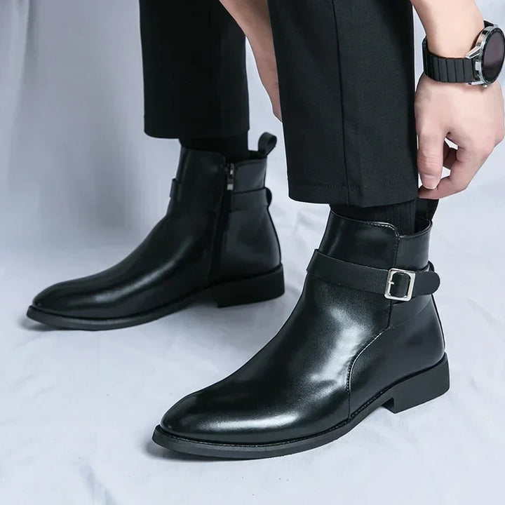 mens-dress-synthetic-ankle-boots-with-side-zipper-and-buckle-strap-15