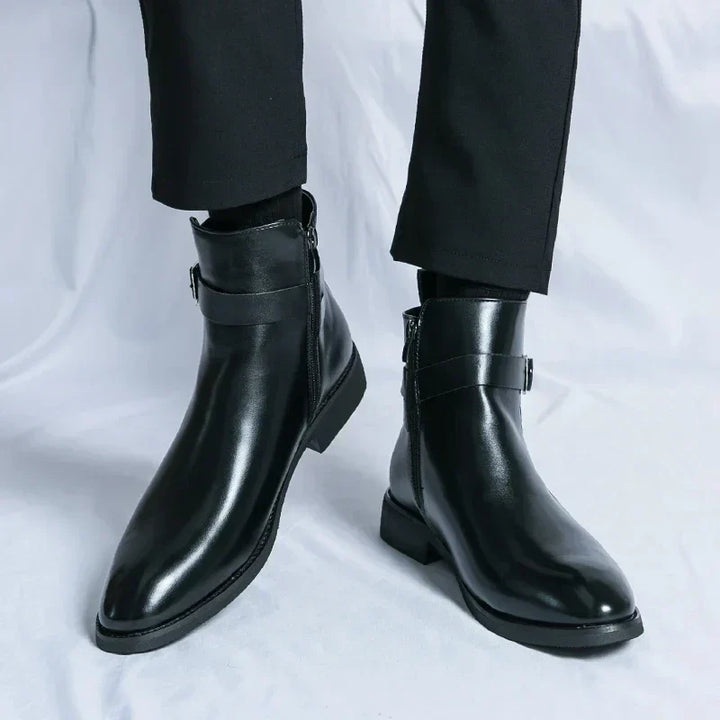mens-dress-synthetic-ankle-boots-with-side-zipper-and-buckle-strap-17