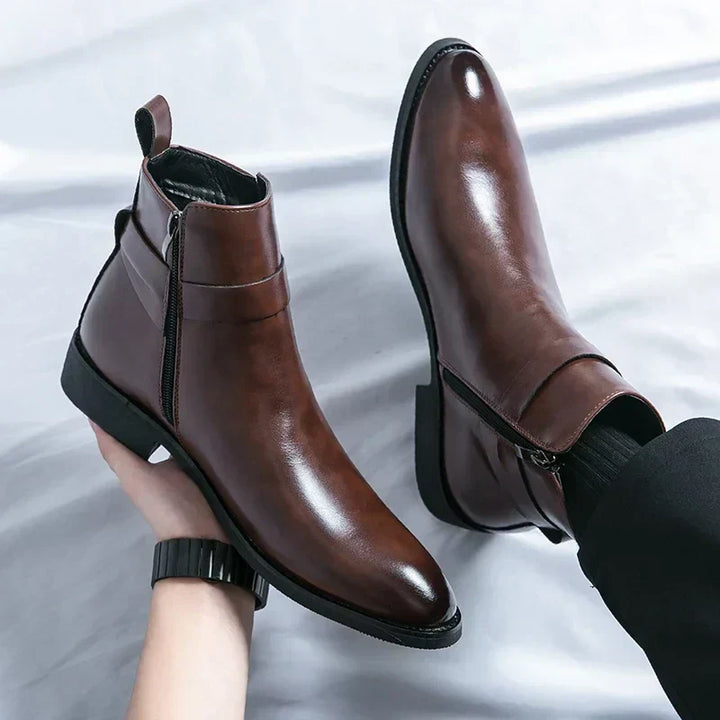 mens-dress-synthetic-ankle-boots-with-side-zipper-and-buckle-strap-5