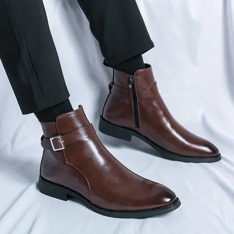 mens-dress-synthetic-ankle-boots-with-side-zipper-and-buckle-strap-7