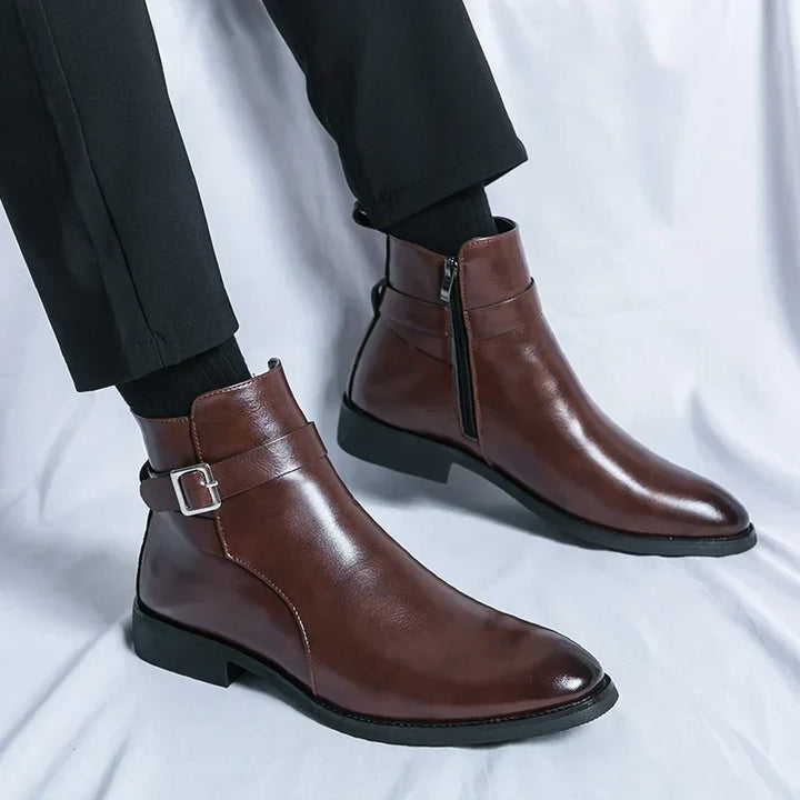 mens-dress-synthetic-ankle-boots-with-side-zipper-and-buckle-strap-7