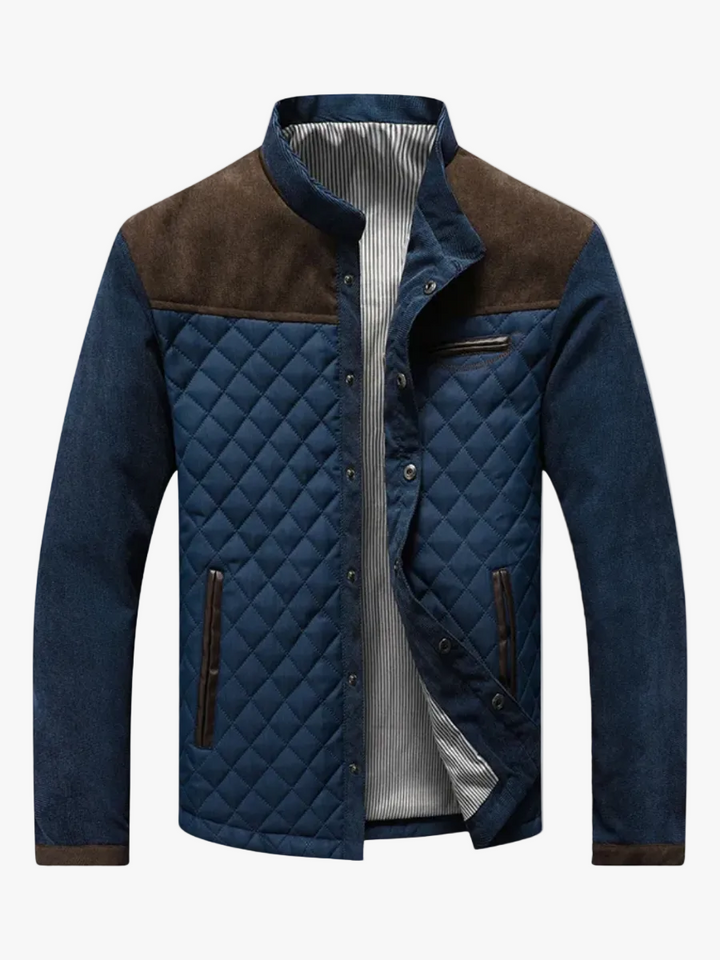 mens-quilted-outerwear-jacket-with-stand-collar-and-snap-front-1