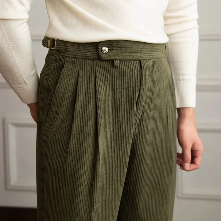 mens-straight-leg-corduroy-pants-with-pleated-front-and-side-buckles-2