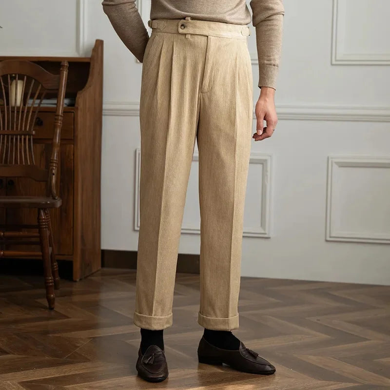 mens-straight-leg-corduroy-pants-with-pleated-front-and-side-buckles-5