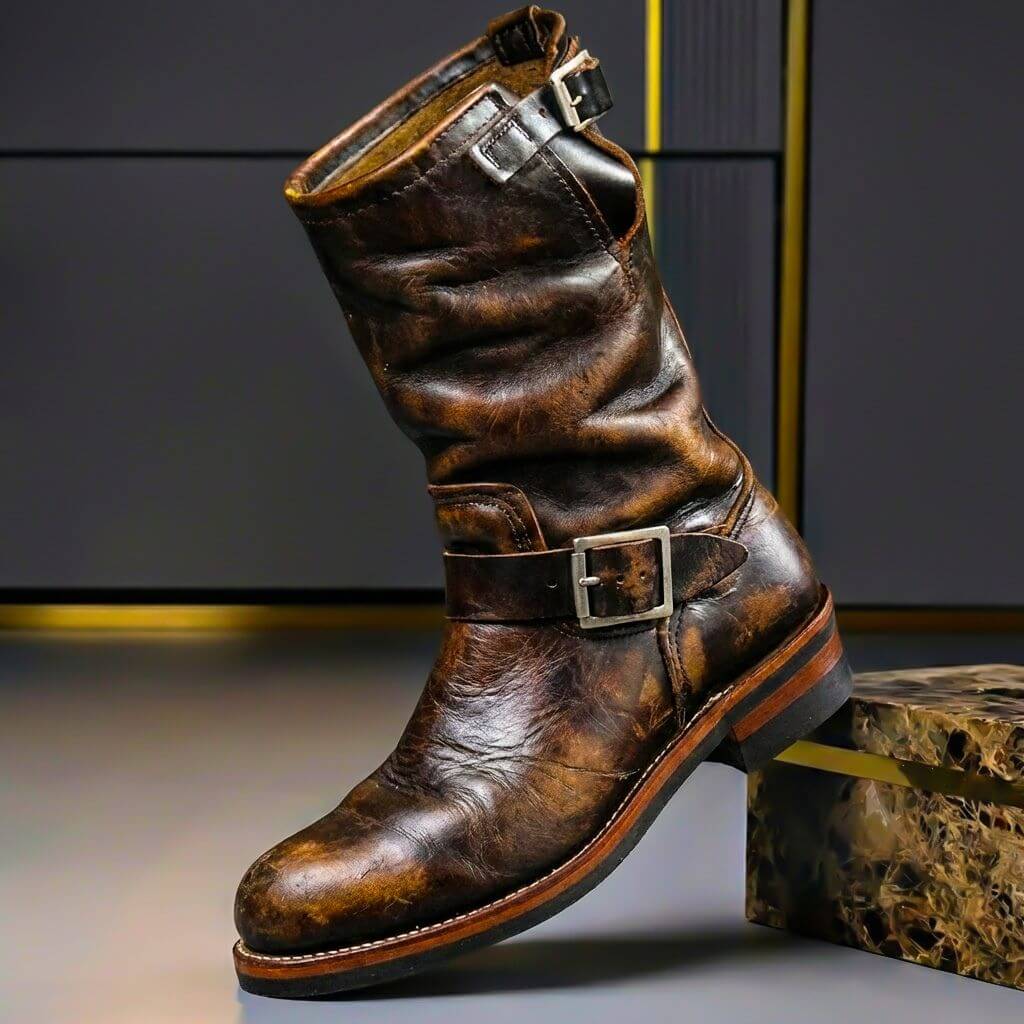 Sullivan Vintage Leather Boots - York Miller