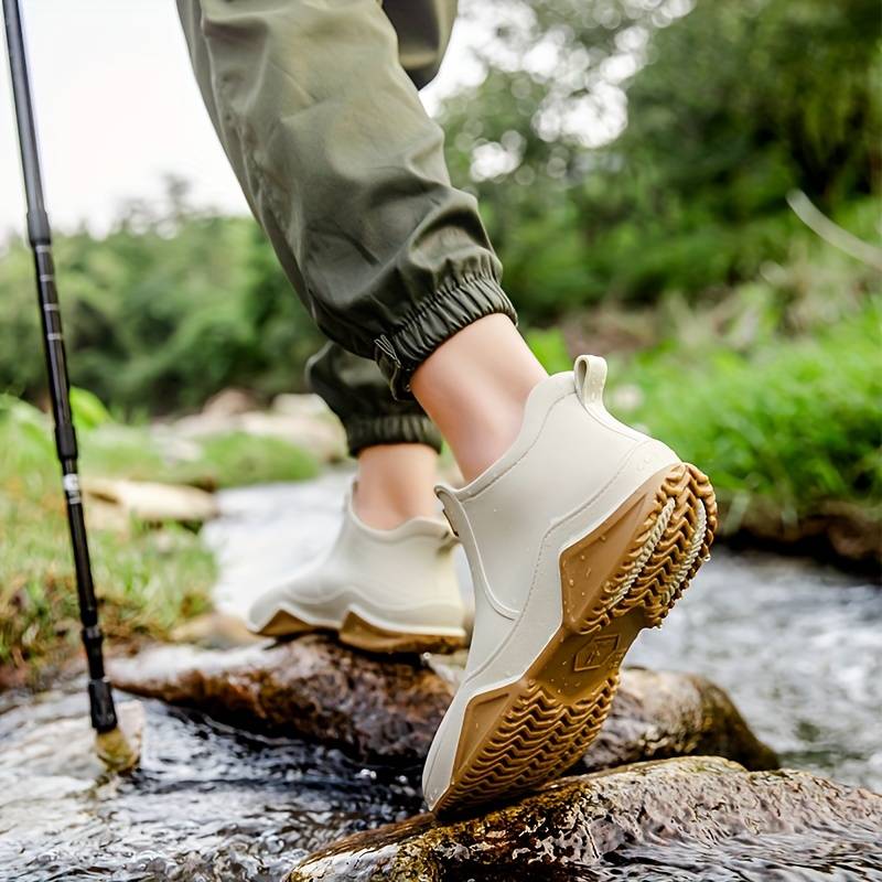 Waterproof Boots For Women | Ankle Height Slip-On Rounded Toe