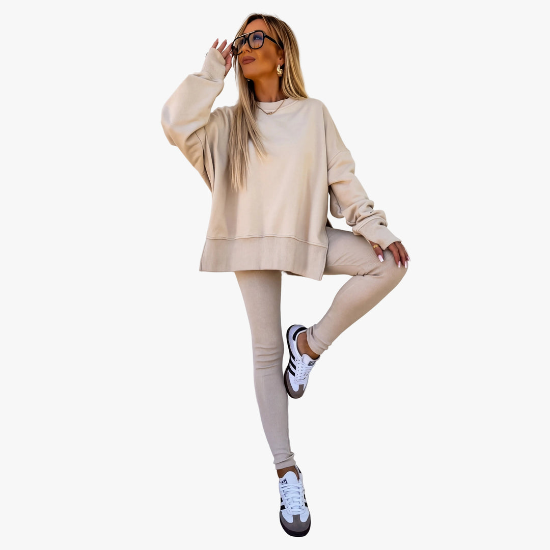 womens-knit-tracksuit-with-crewneck-sweatshirt-and-pull-on-leggings-1
